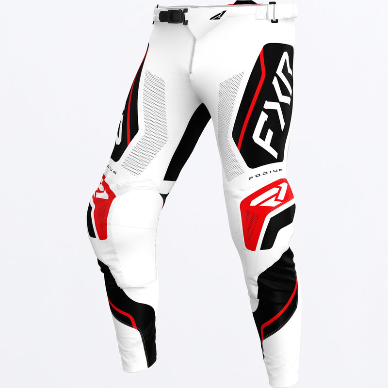 Chargez l'image dans la visionneuse de la galerie, PodiumRelayMX_Pant_WhiteBlackRed_SKU_263371-_0110_Front
