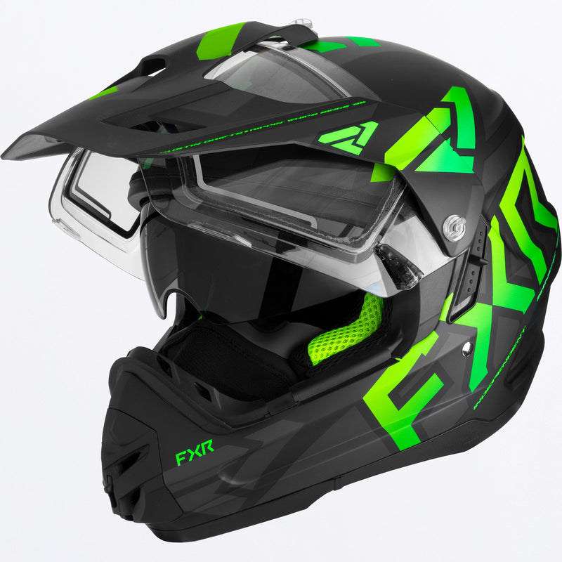 Chargez l'image dans la visionneuse de la galerie, TorqueXTeam_Helmet_BlackLime_230635-_1070_open
