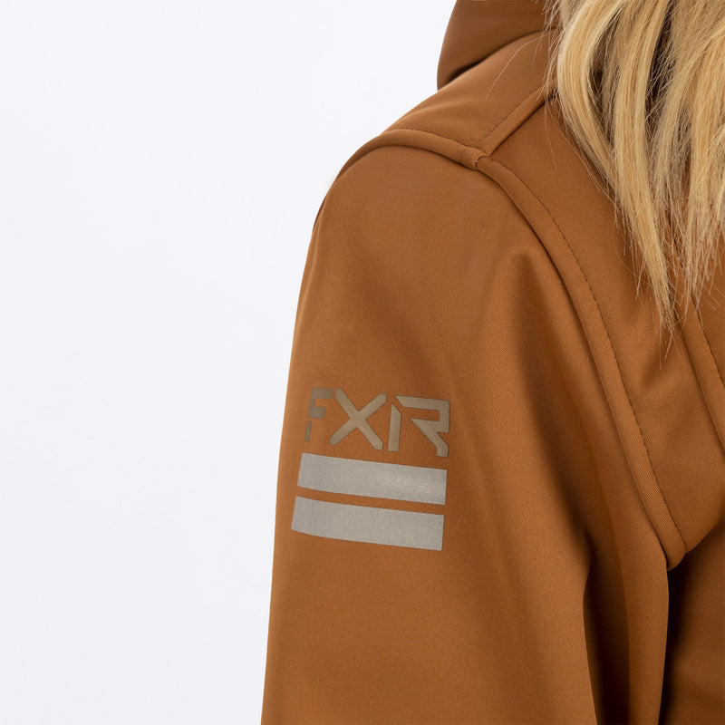 Chargez l'image dans la visionneuse de la galerie, Ridge_Softshell_Hoodie_W_CopperCanvas_232200-_1915_ArmDetail
