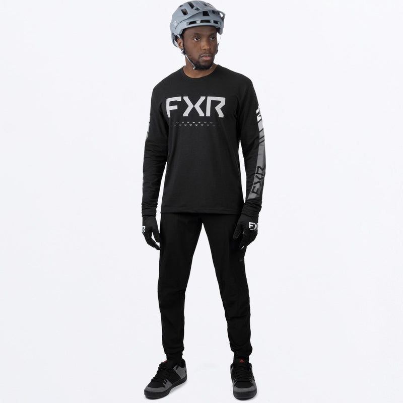 Chargez l'image dans la visionneuse de la galerie, MHeliumTechLongsleeve_Jersey_BlackWhite_SKU_231360-_1001_Extra1
