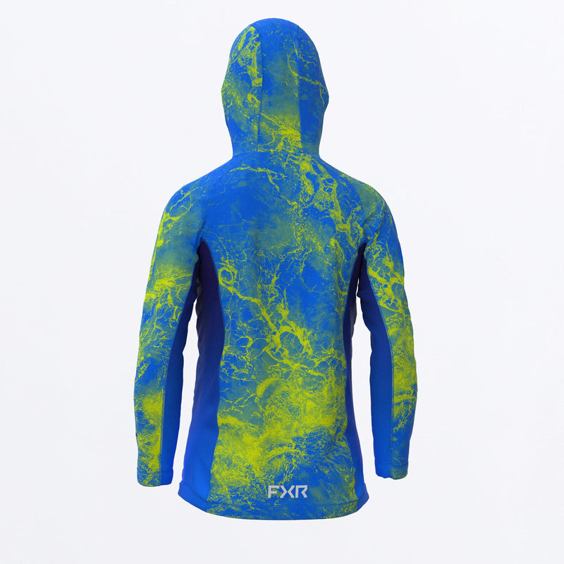 Chargez l'image dans la visionneuse de la galerie, Attack_UPF_Hoodie_Y_BlueHivisRipple_232272_4166_back
