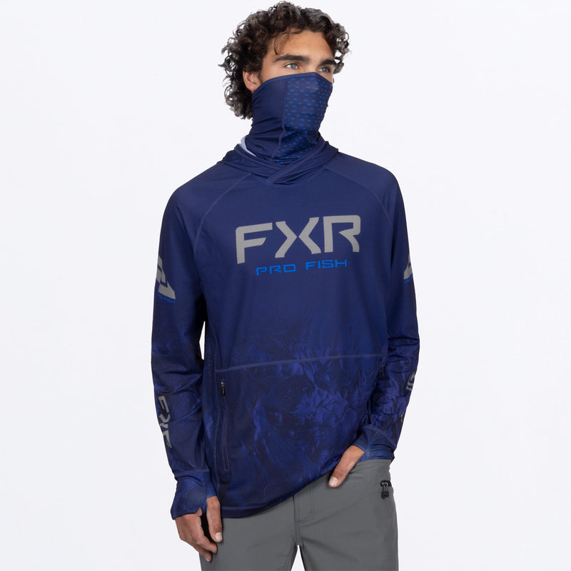 Chargez l'image dans la visionneuse de la galerie, MProAirUPFPO_Hoodie_DeepCobaltUndertowGrey_SKU_262093-_4505_Front
