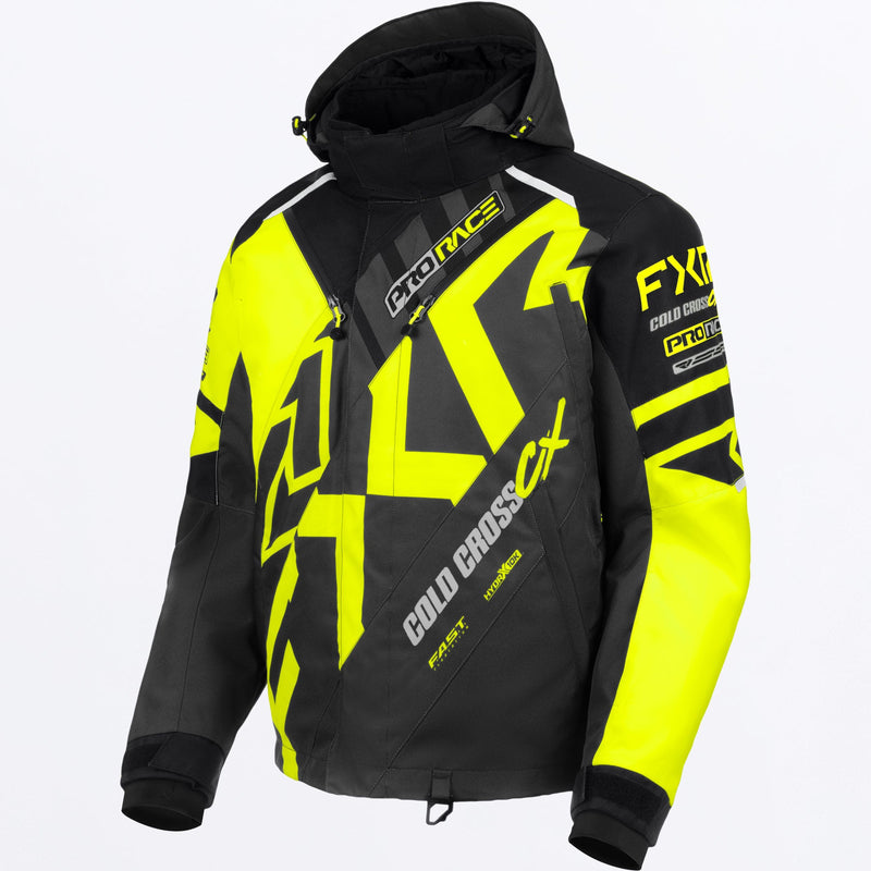 Chargez l'image dans la visionneuse de la galerie, MColdCrossCX_Jacket_HiVisAsphaltBlack_SKU_270044-_6508_Front
