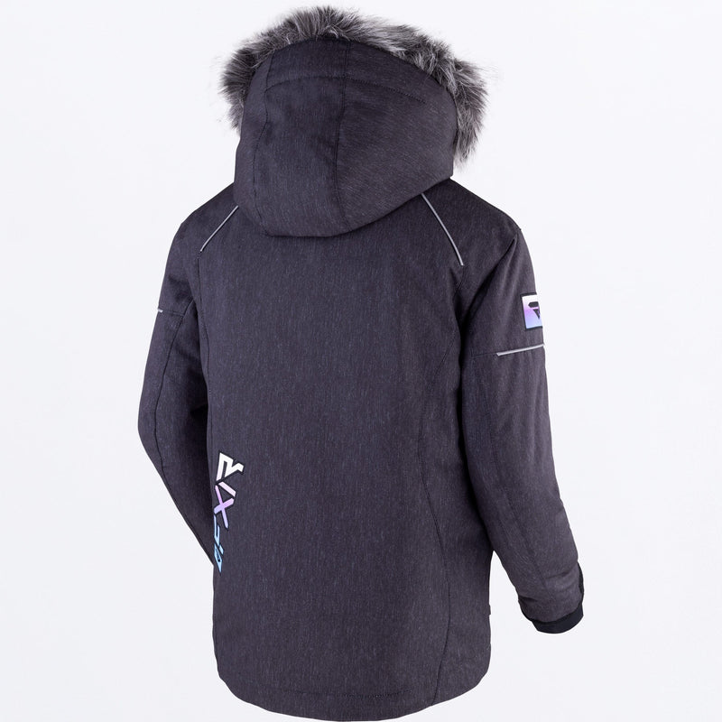 Chargez l'image dans la visionneuse de la galerie, Fresh_Jacket_Yth_BlackHeatherSkyLilac_230419-_1253_back
