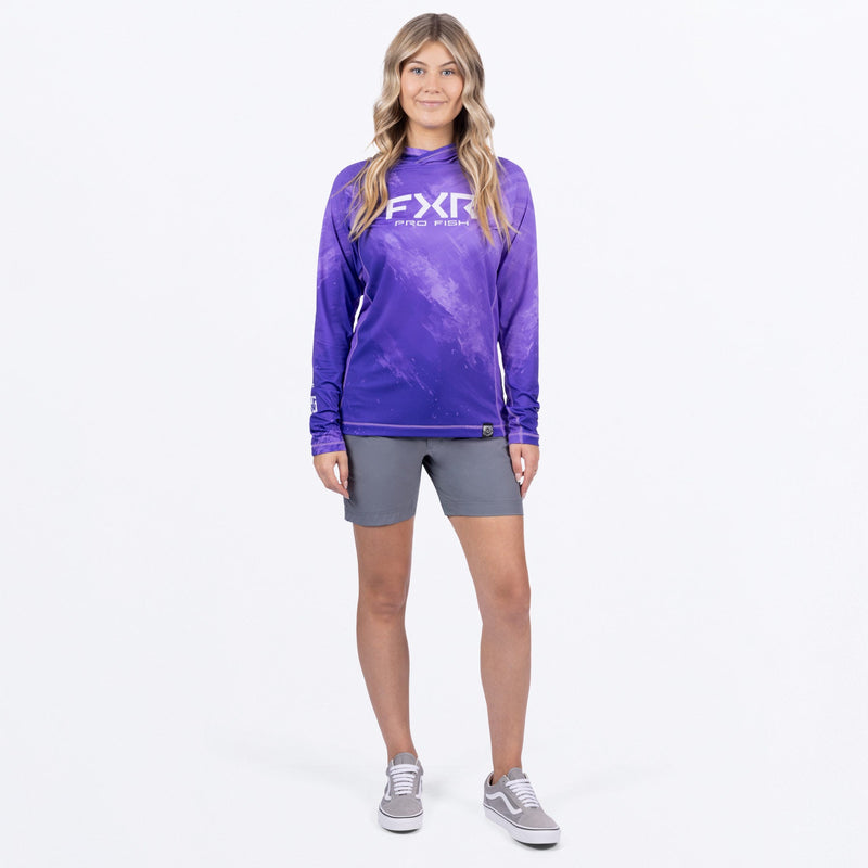 Chargez l'image dans la visionneuse de la galerie, DerbySwellAirUPF_PO_Hoodie_W_Amethyst_252261-_8400_frontFull
