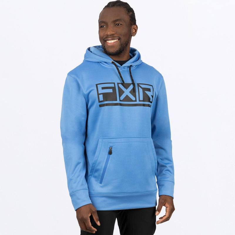 Chargez l'image dans la visionneuse de la galerie, PodiumTech_POHoodie_M_TranquilBlueBlack_232038-_4010_Front
