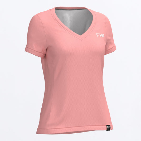 RushUPF_VNeck_Shirt_W_Melon_252270-_9300_front (1)