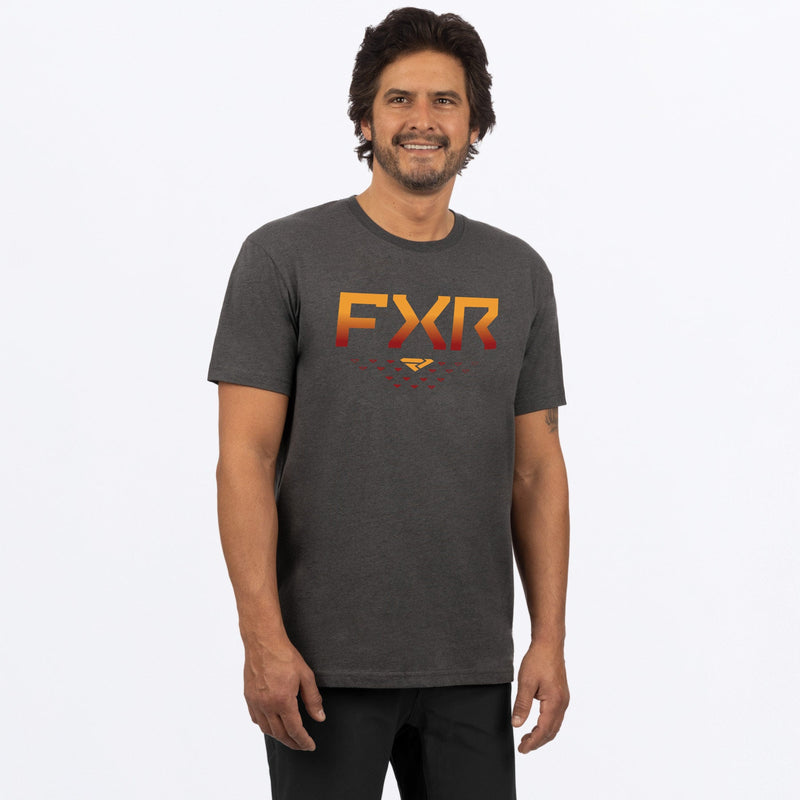 Chargez l'image dans la visionneuse de la galerie, Helium_Premium_T-Shirt_M_CharHeatherFlame_232065_0623_front
