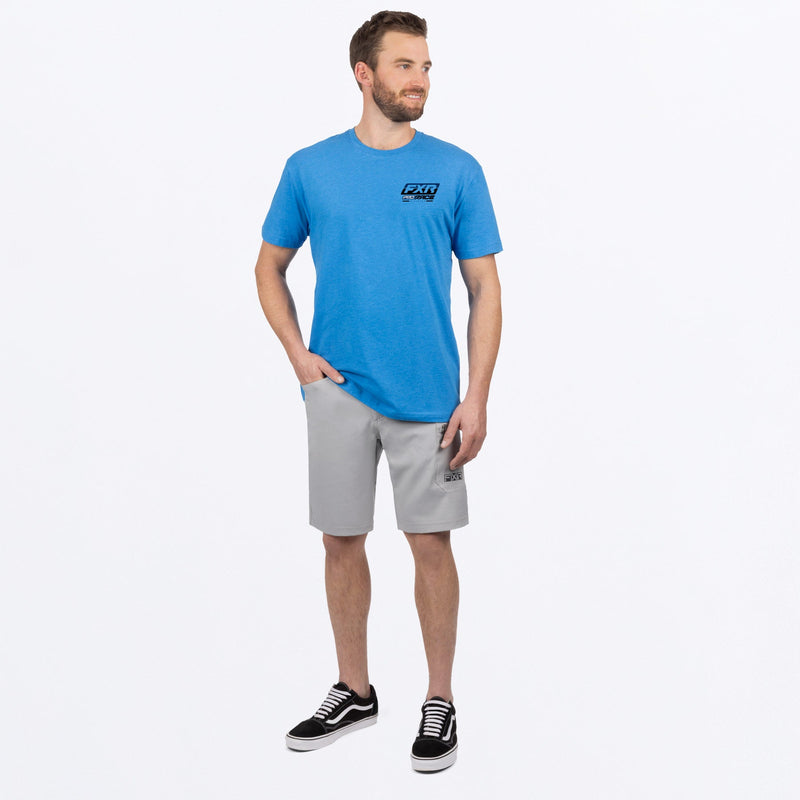Chargez l'image dans la visionneuse de la galerie, RaceDiv_PremiumTShirt_M_TranquilBlueBlack_242066-_4110_frontFULL
