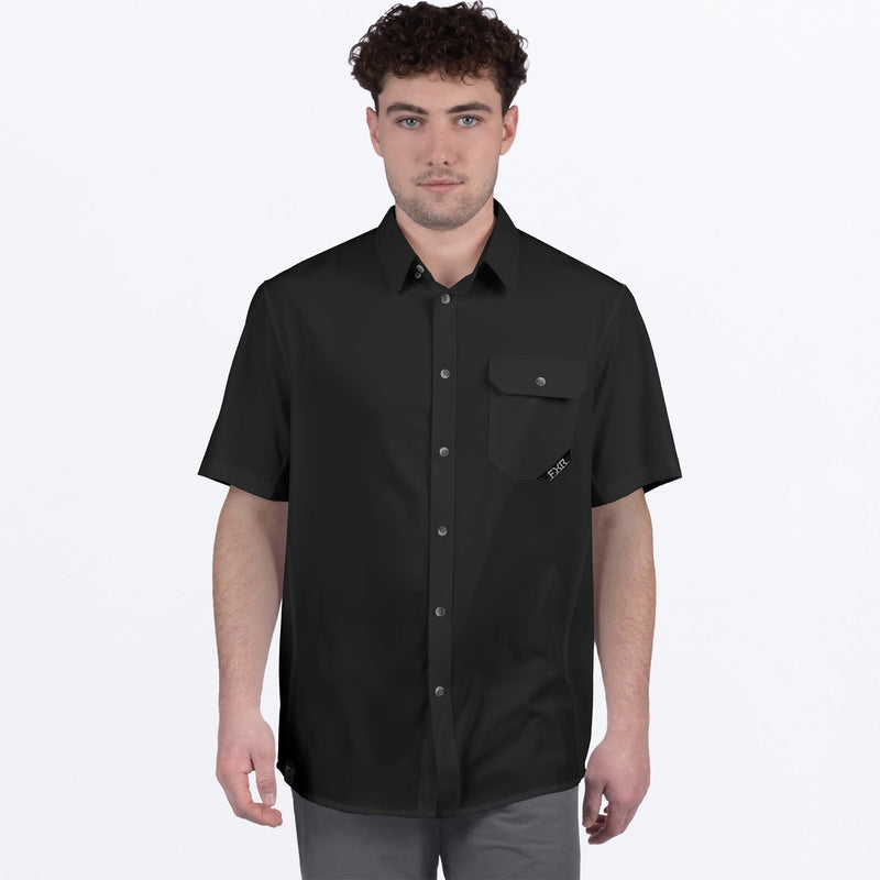 Chargez l'image dans la visionneuse de la galerie, MBreezeUPFSS_Shirt_Black_SKU_252091-_1000_Front
