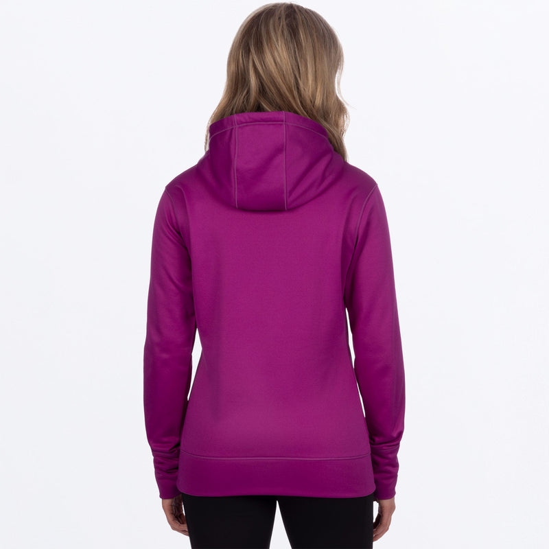 Chargez l'image dans la visionneuse de la galerie, PodiumTechPO_Hoodie_W_LtWineMelon_241215-_8593_back
