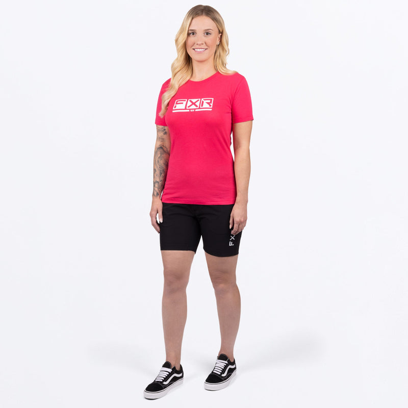 Chargez l'image dans la visionneuse de la galerie, Podium_PremiumTShirt_W_RazzWhite_242227-_2801_Fullbody
