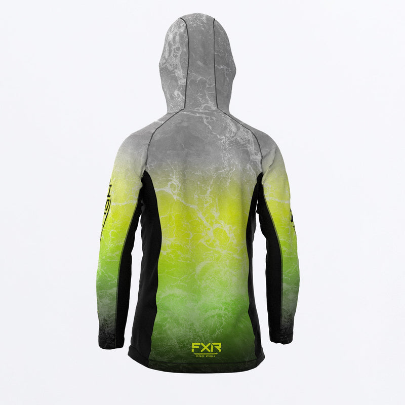 Chargez l'image dans la visionneuse de la galerie, Derby_UPF_Hoodie_Y_HivisLimeRipple_232270_6671_back
