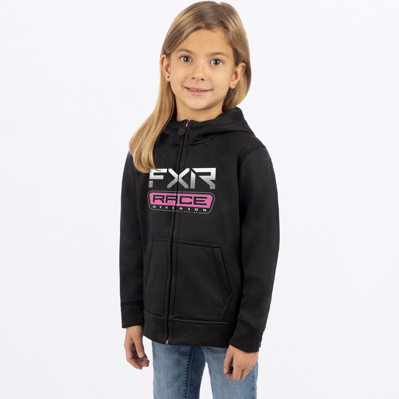 Chargez l'image dans la visionneuse de la galerie, ToddlerRaceDivTech_Hoodie_Y_BlackEPink_241503-_1094_Front
