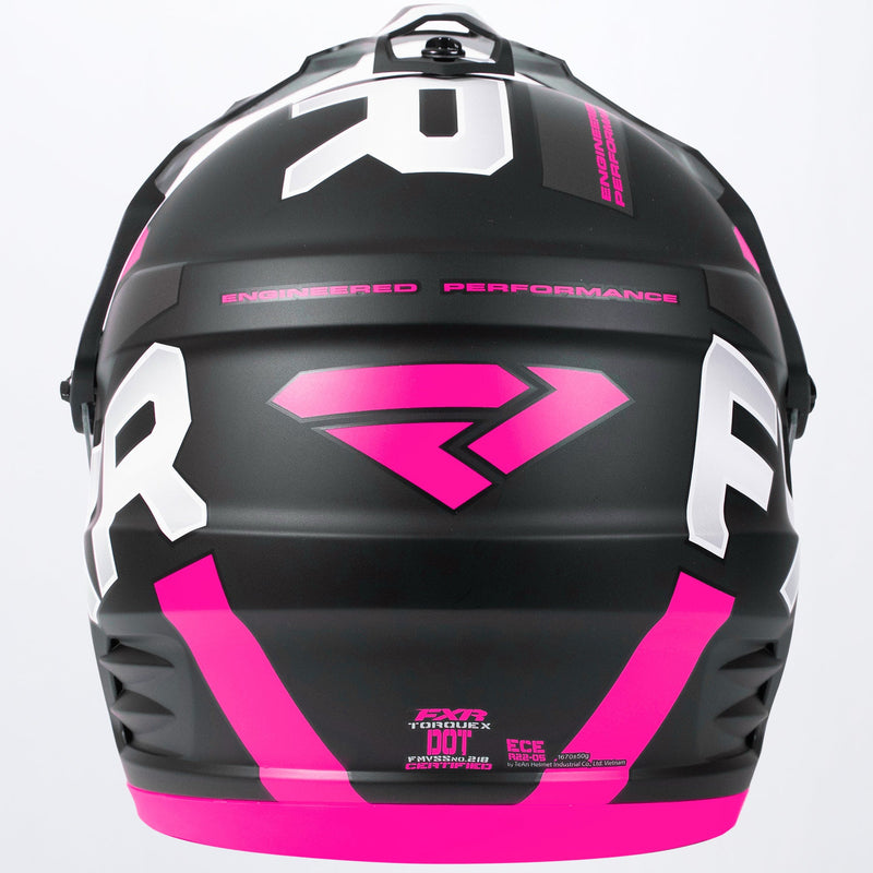 Chargez l'image dans la visionneuse de la galerie, TorqueX_Evo_Helmet_FuchsiaBlack_200622-1090_Back
