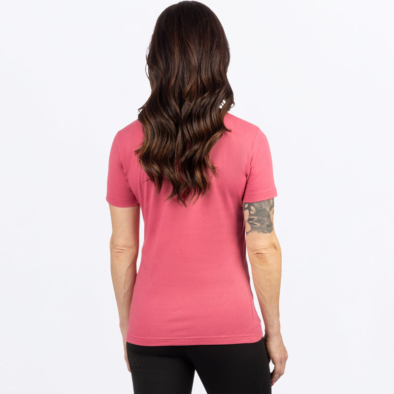 Chargez l'image dans la visionneuse de la galerie, RaceDivPrem_TShirt_W_AstroDustMerlot_251415-_9827_back
