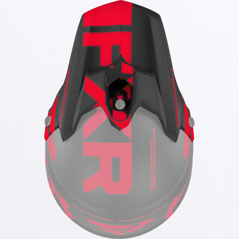 Chargez l'image dans la visionneuse de la galerie, TorqueTeam_HelmetPeak_BlackRed_221711-_1020_front

