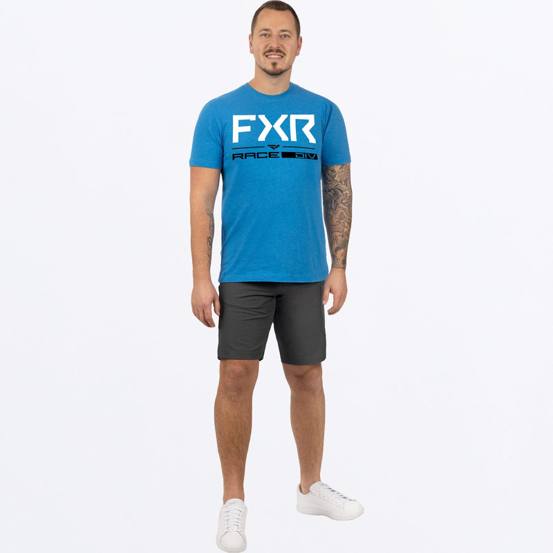 Chargez l'image dans la visionneuse de la galerie, RaceDiv_Premium_T-shirt_M_BlueHeatherWhite_232066_4101_fullBody
