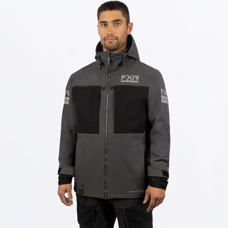 Chargez l'image dans la visionneuse de la galerie, MVaporProTri-Laminate_Jacket_CharBlack_SKU_232011-_0810_Front
