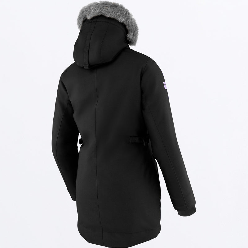 Chargez l'image dans la visionneuse de la galerie, SvalbardParka_Jacket_W_BlackLilac_210239-_1087_back**hover**
