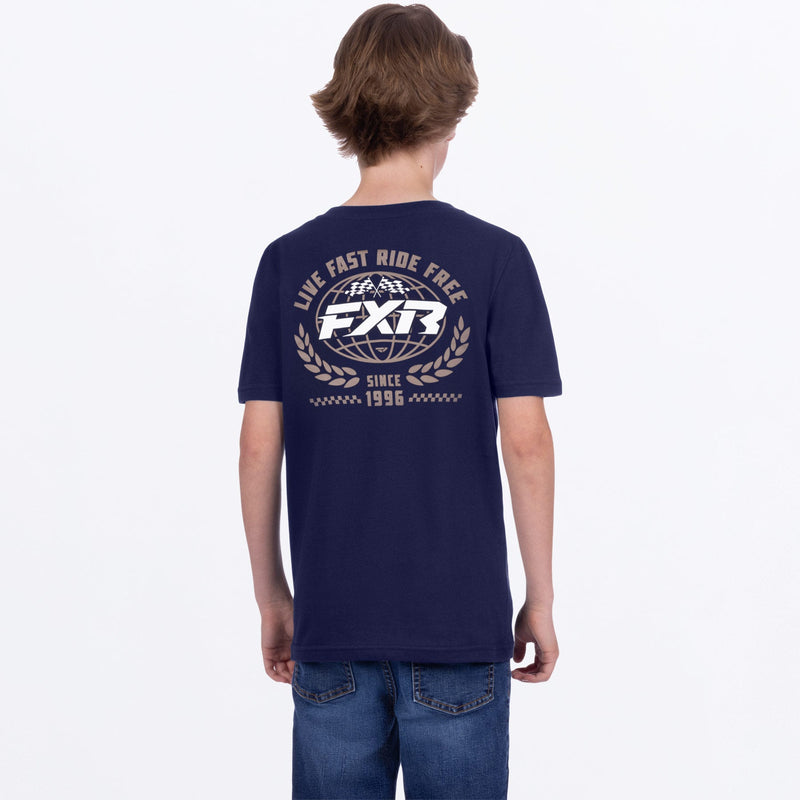 Chargez l'image dans la visionneuse de la galerie, YthWorldwidePremium_T-Shirt_NavyCanvas_SKU_271518-_4515_Extra
