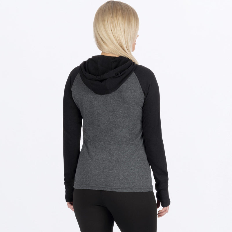 Chargez l'image dans la visionneuse de la galerie, TrainerLitePrem_PO_Hoodie_W_BlackMutedMelon_241433-_1093_Back
