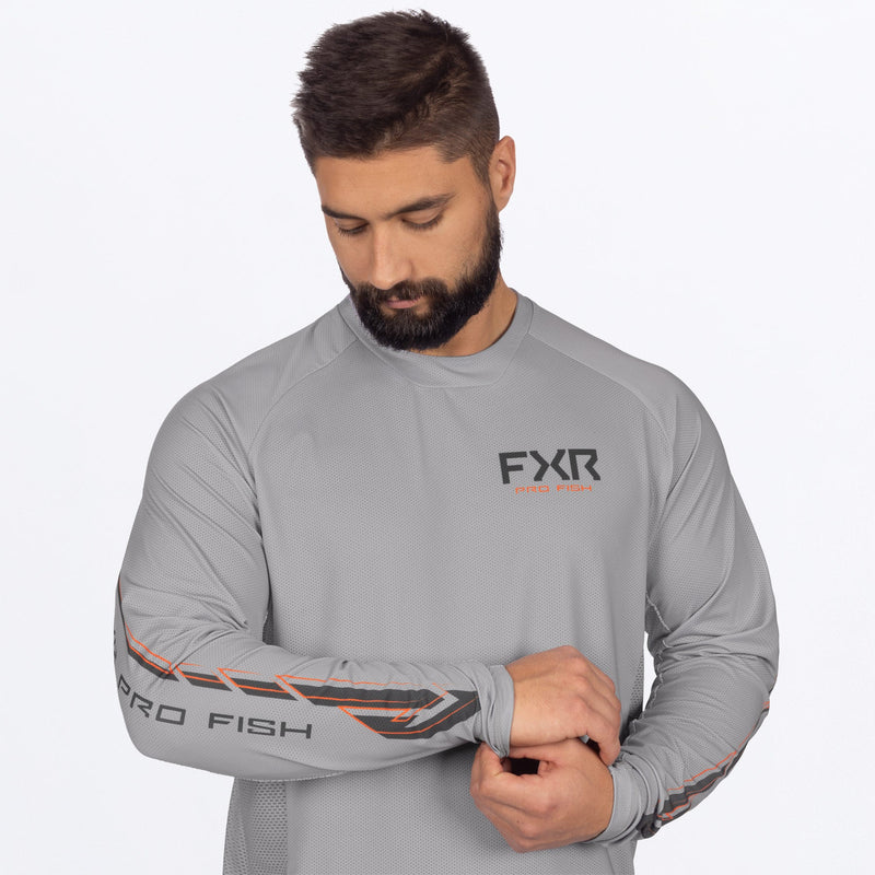 Chargez l'image dans la visionneuse de la galerie, MDerbyAirUPF_Longsleeve_GreyOrange_SKU_262099-_0530_Extra2
