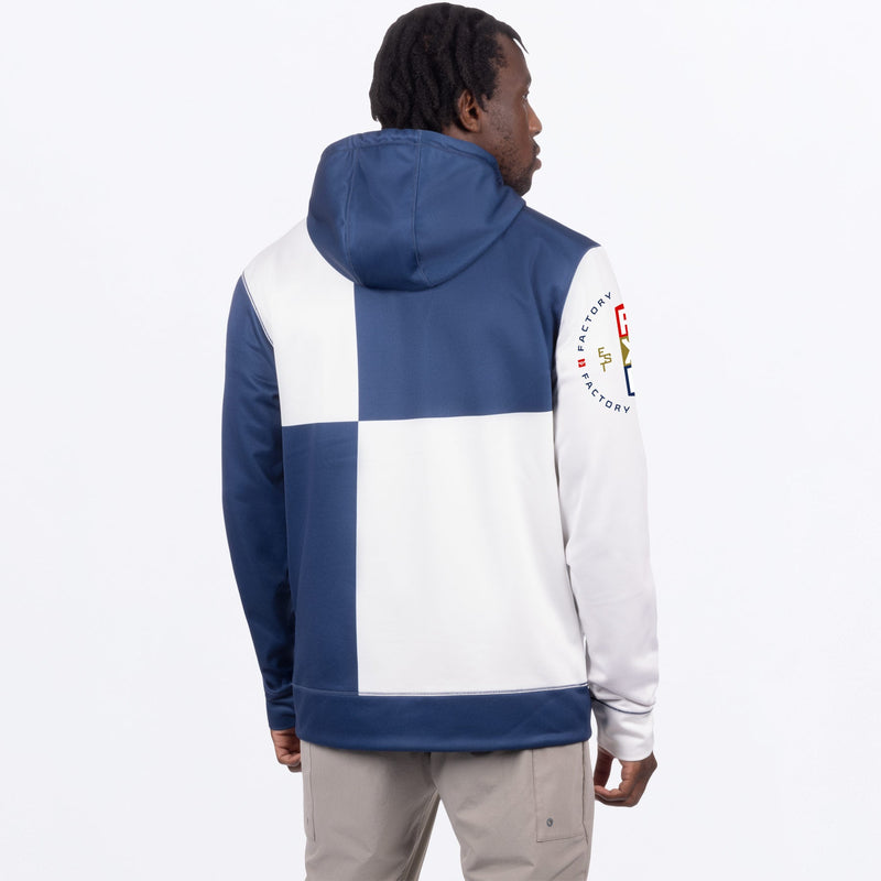 Chargez l'image dans la visionneuse de la galerie, MotoTechPO_Hoodie_M_NavyWhite_242039-_4501_Back
