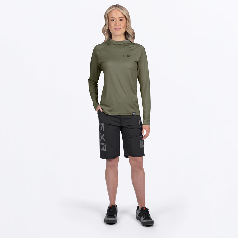 Chargez l'image dans la visionneuse de la galerie, AttackUPF_PO_Hoodie_W_Moss_252267-_7900_fullbody**hover**
