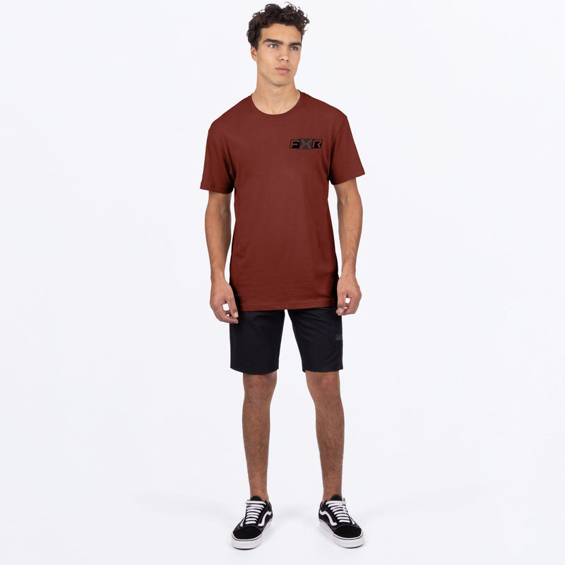 Chargez l'image dans la visionneuse de la galerie, PodiumProPremium_TShirt_M_OxbloodBlack_252075-_2710_fullbody
