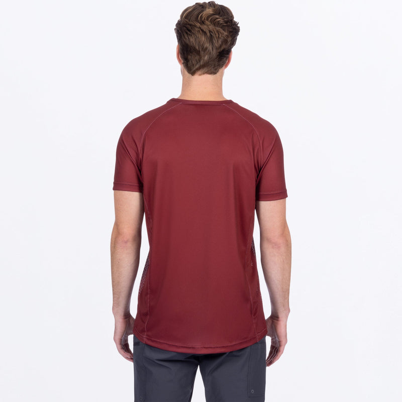 Chargez l'image dans la visionneuse de la galerie, AttackUPF_TShirt_M_OxbloodStone_252095-_2717_back
