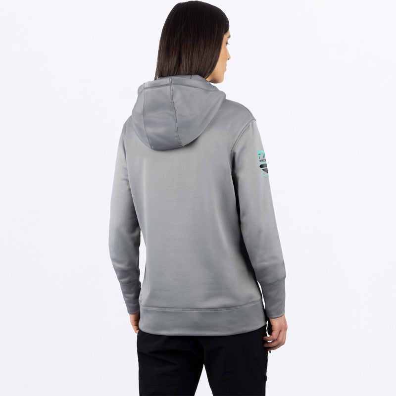Chargez l'image dans la visionneuse de la galerie, RaceDivTech_PO_Hoodie_W_GreyMint_241213-_0552_Back

