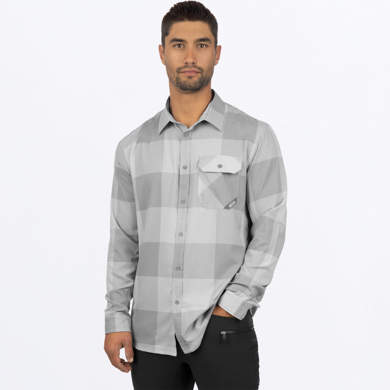 Chargez l'image dans la visionneuse de la galerie, MBreezePerformanceUPFLS_Shirt_GreyOps_SKU_232043-_0505_Front
