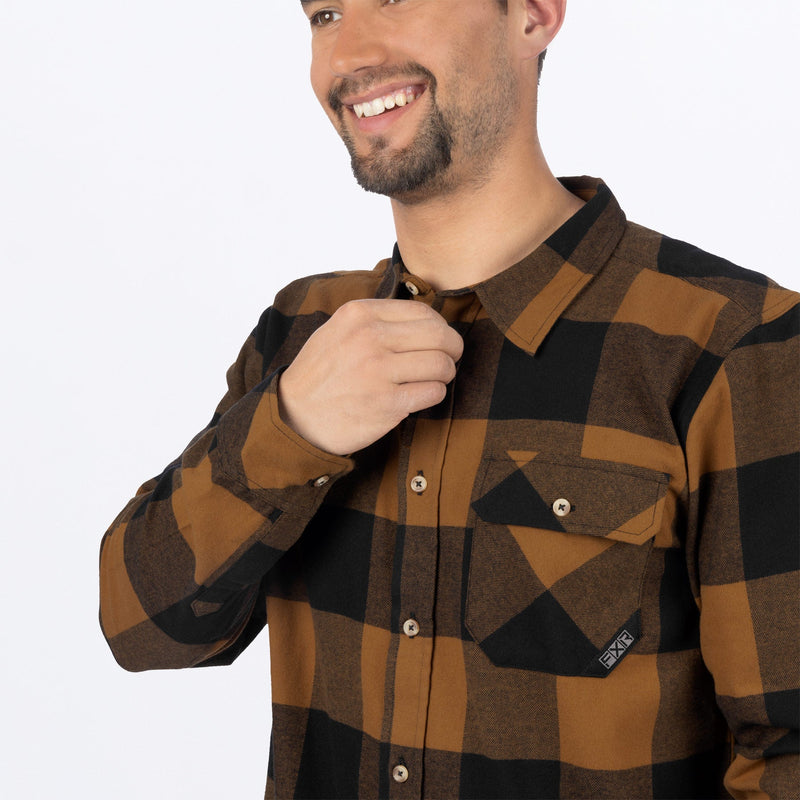 Chargez l'image dans la visionneuse de la galerie, MTimberFlannel_Shirt_CopperBlack_SKU_231116-_1910_Extra2
