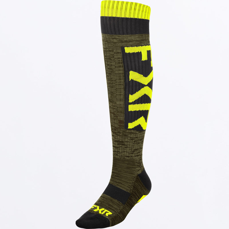 Chargez l'image dans la visionneuse de la galerie, Moto_Sock_BlackArmyHiVis_261635-_1075_front
