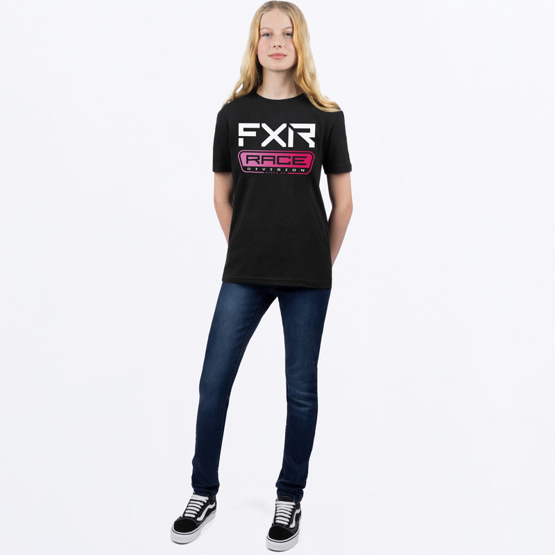 Chargez l'image dans la visionneuse de la galerie, RaceDivPrem_TShirt_Y_BlackRazz_241534-_1028_frontFULL
