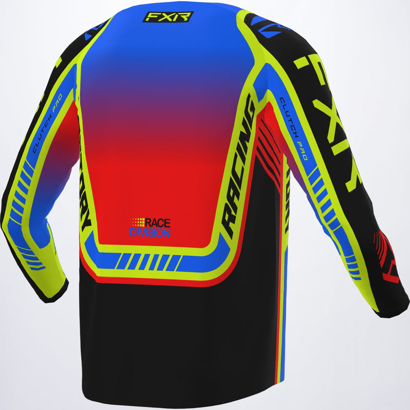Chargez l'image dans la visionneuse de la galerie, ClutchPro_MXJersey_ProBlueHiVisRed_233305-_4065_back
