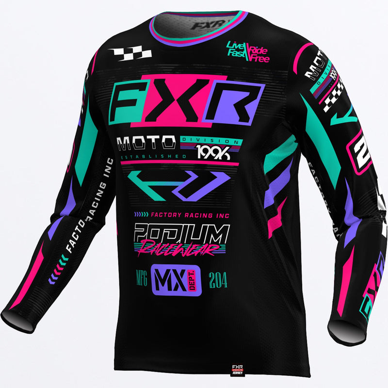 Chargez l'image dans la visionneuse de la galerie, CustomPodiumGladiator_MXJersey_BlkCoralMint_253338-_1093_front
