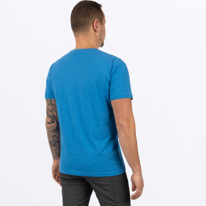 Chargez l'image dans la visionneuse de la galerie, RaceDiv_Premium_T-shirt_M_BlueHeatherWhite_232066_4101_back
