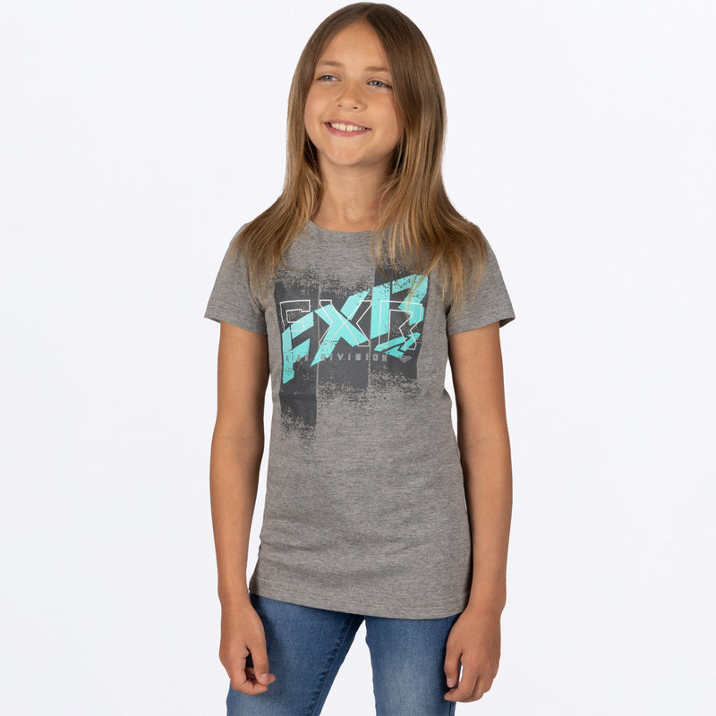 Chargez l'image dans la visionneuse de la galerie, BroadcastGirlsPremium_Tshirt_GreyHeatherMint_231533-_0752_front
