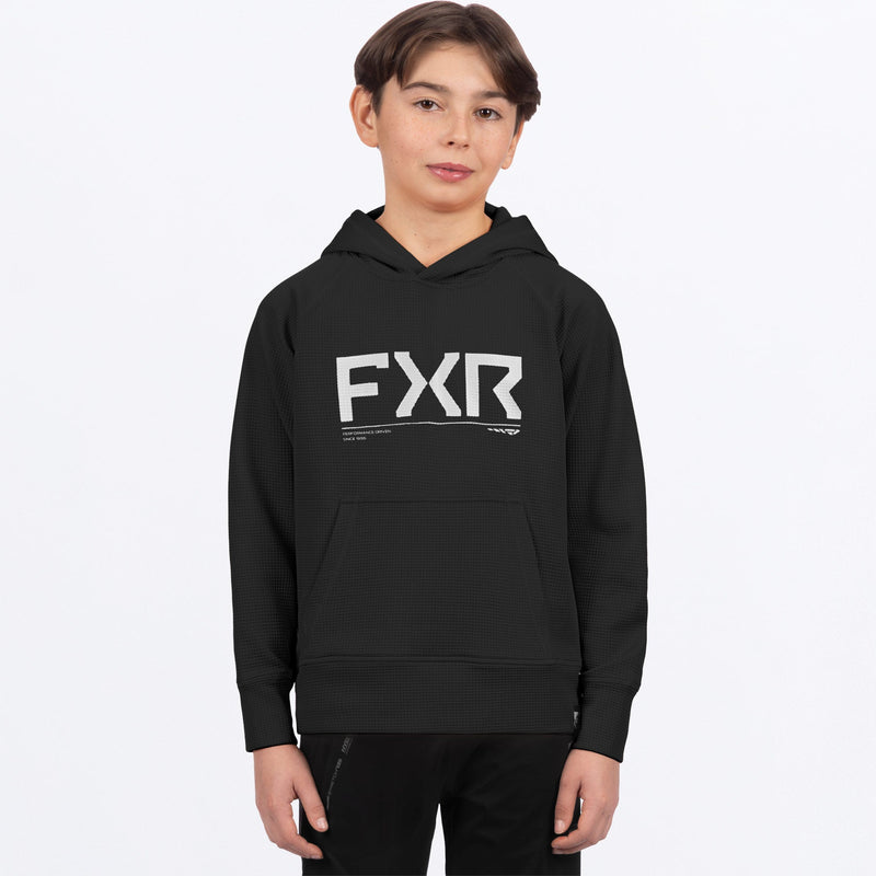 Chargez l'image dans la visionneuse de la galerie, YthPilotUPFPO_Hoodie_BlackWhite_SKU_262210-_1001_Front
