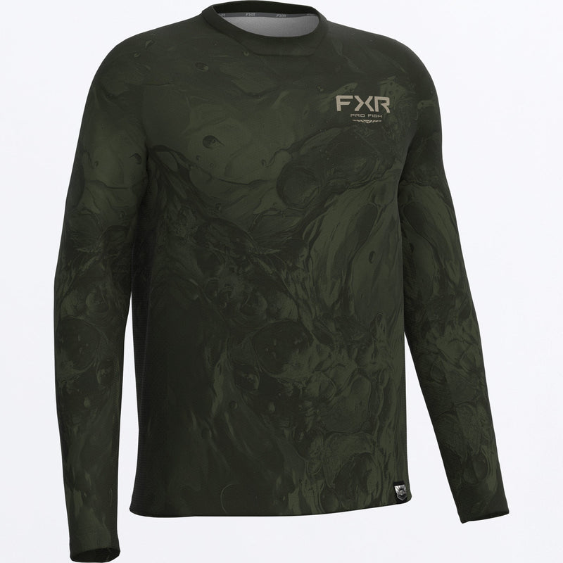 Chargez l'image dans la visionneuse de la galerie, MBigTrebleAirUPF_Longsleeve_ArmyUndertowBass_SKU_262083-_7600_Front
