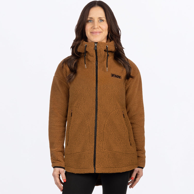 Chargez l'image dans la visionneuse de la galerie, WSapphire_SherpaHoodie_CopperBlk_SKU_261201-_1910_Front
