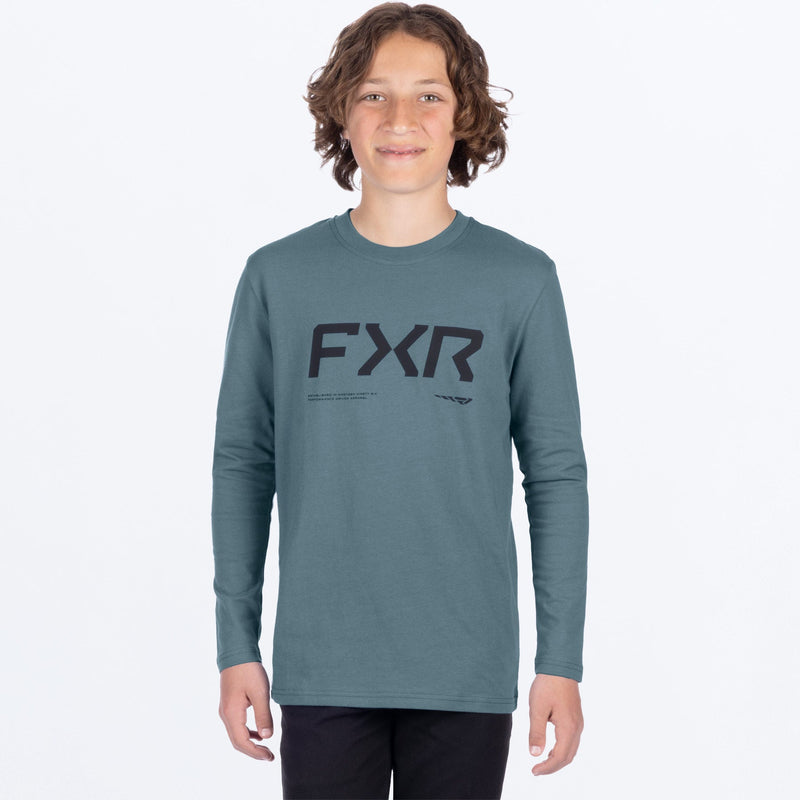 Chargez l'image dans la visionneuse de la galerie, YthHydrogenPremium_Longsleeve_Steel_SKU_261506-_0300_Front
