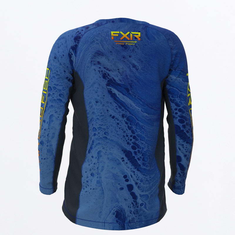 Chargez l'image dans la visionneuse de la galerie, Derby_UPF_Longsleeve_Y_BluehightideInferno_232271_4126_back
