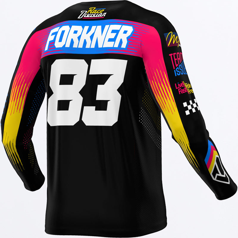 Chargez l'image dans la visionneuse de la galerie, CustomPodiumGladiatorMX_Jersey_BlackBlueRazz_SKU_263340-_1040_Extra
