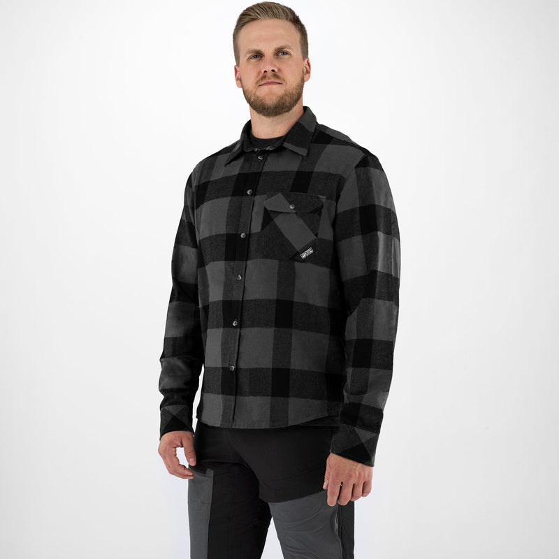 Chargez l'image dans la visionneuse de la galerie, Timber_FlannelShirt_M_CharcoalBlack_211106-_0810
