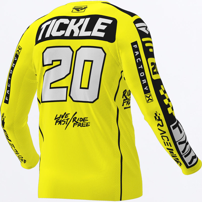 Chargez l'image dans la visionneuse de la galerie, PodiumGladitor_MXJersey_YellowBlk_243337-_6010_back
