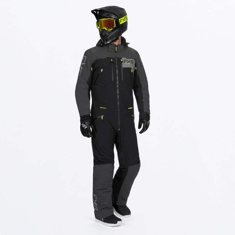 Chargez l'image dans la visionneuse de la galerie, MVerticalMTXLite_Monosuit_BlackAsphaltHiVis_SKU_262850-_1065_Front
