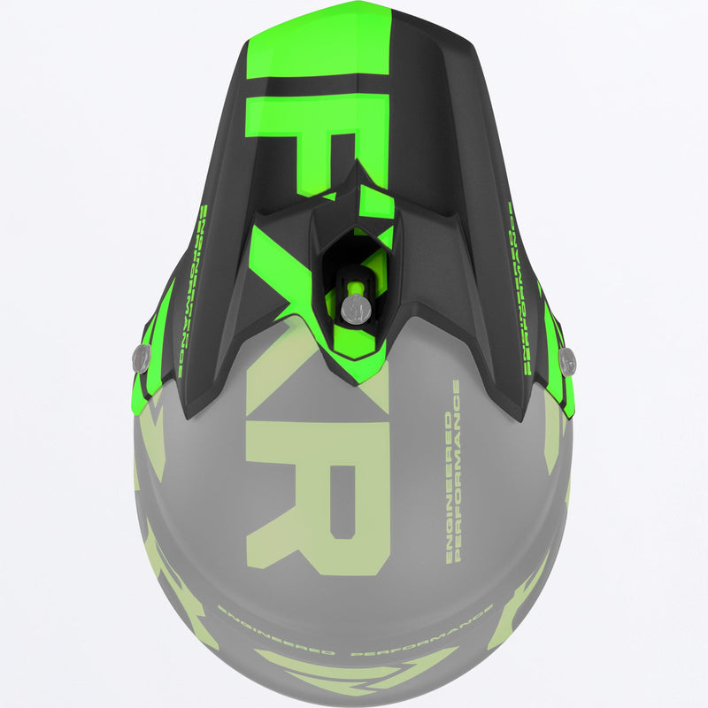 Chargez l'image dans la visionneuse de la galerie, TorqueTeam_HelmetPeak_BlackLime_221711-_1070_front
